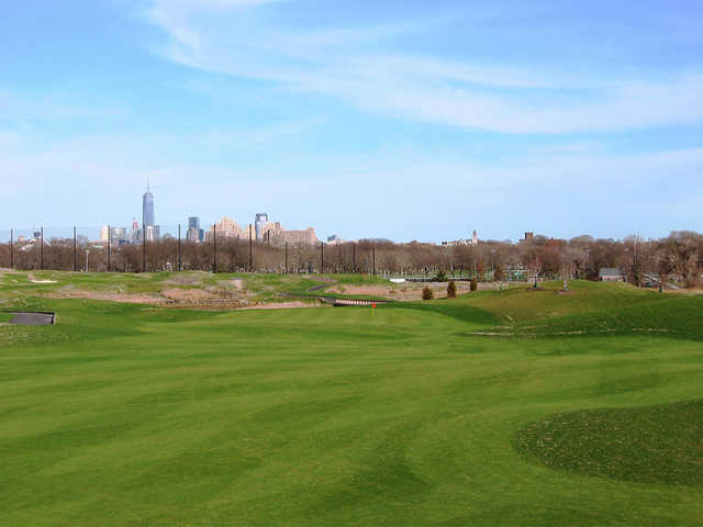 A view from fairway #1 at Skyway Golf Course from Lincoln Park West.