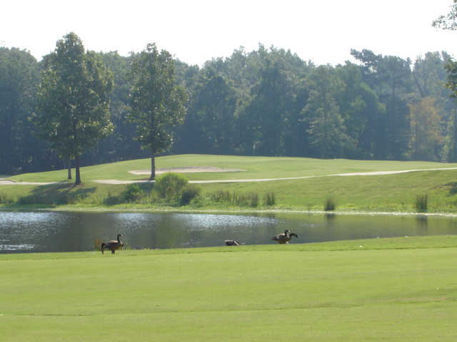 A view over the water from Country Club of Arkansas