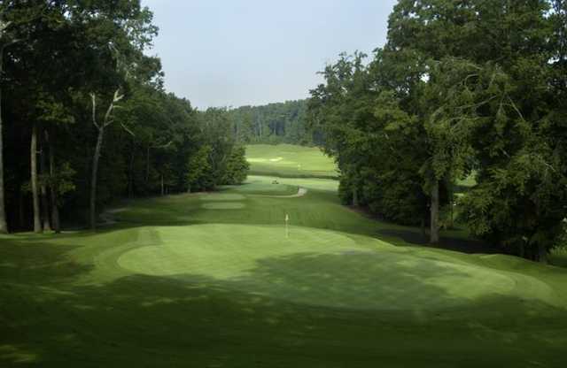 A view of a green at Charlie Yates Golf Course