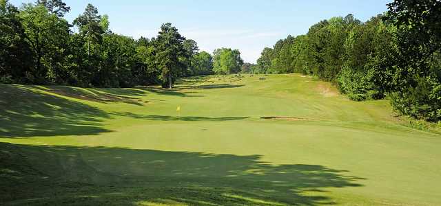 A view of a green at Pine Dunes Resort and Golf Club