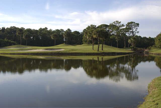A view over the water from Indigo Lakes Golf Club