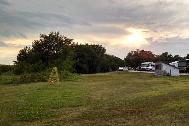 A sunset view from Sandy Meadows Golf Course