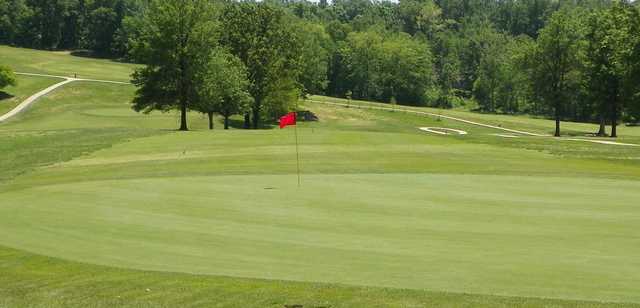 A view of a green at Cape Jaycee Municipal Golf Course