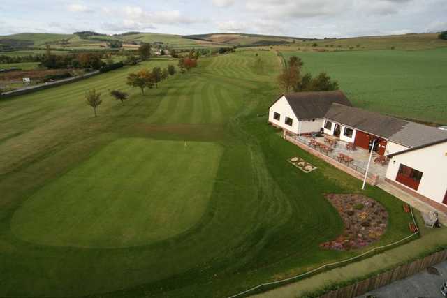 Aerial view from Duns Golf Club