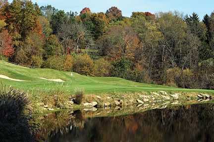 A view over the water from Speidel Golf Club At Oglebay Resort