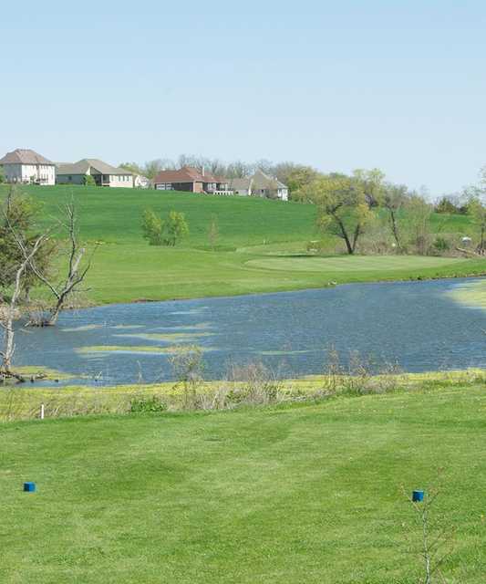 A view from the blue tee box at Atchison Golf Club at Bellevue