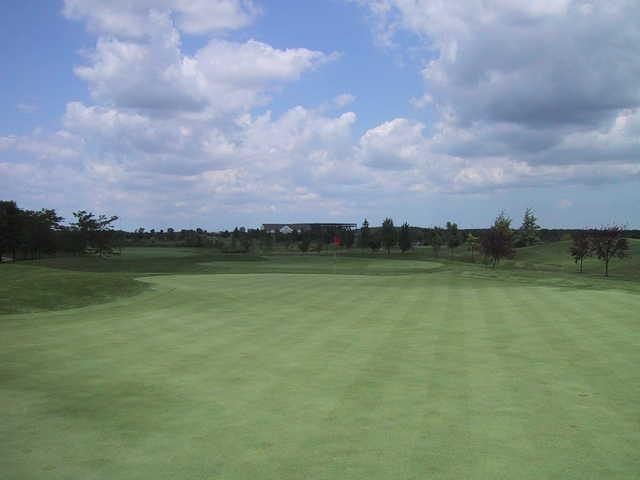 View of a green at Odyssey Golf Course