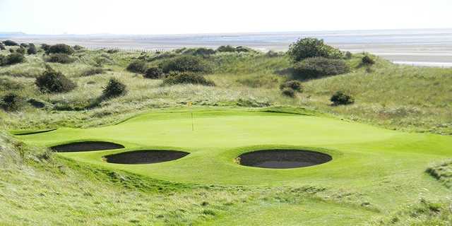 Silloth on Solway's 'Postage Stamp' green on the 9th 'The Manx'