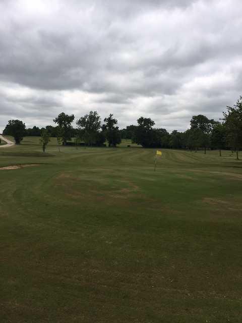 On the green at Oaksey Golf Club