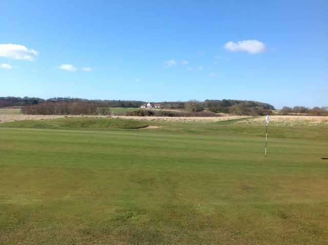 The 15th green at Bridlington Links Golf Course