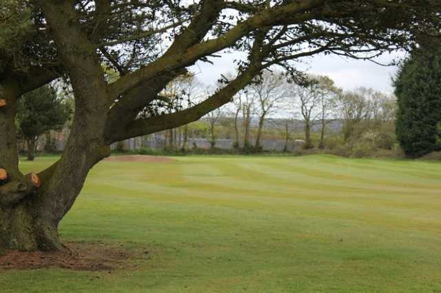 A tough approach shot at Haverfordwest Golf Course