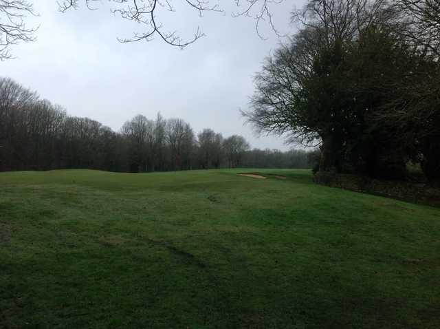 The 18th green at Wigan Golf Club