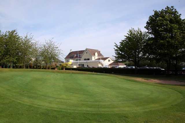 The 18th green at Runcorn Golf Club