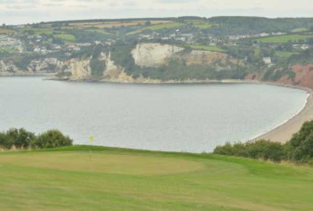 View of the coast from the golf course at Axe Cliff Golf Club