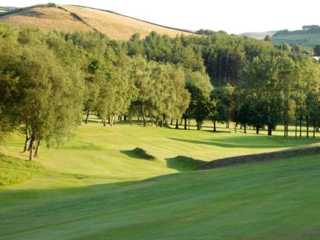 A view of one of the undulating fairways at Glossop & District Golf Club