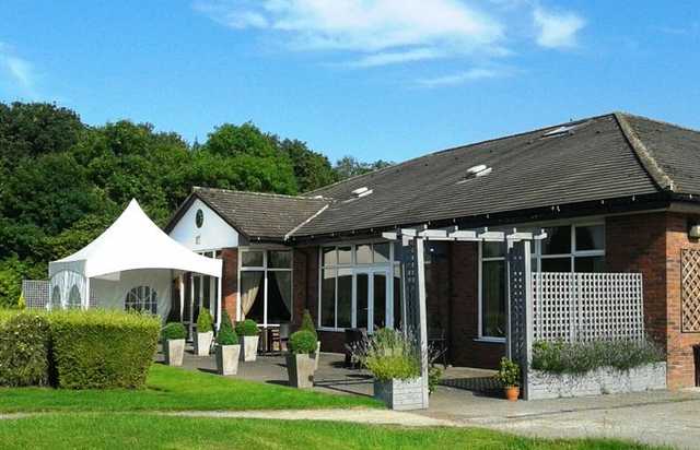 The clubhouse at Heyrose Golf Club