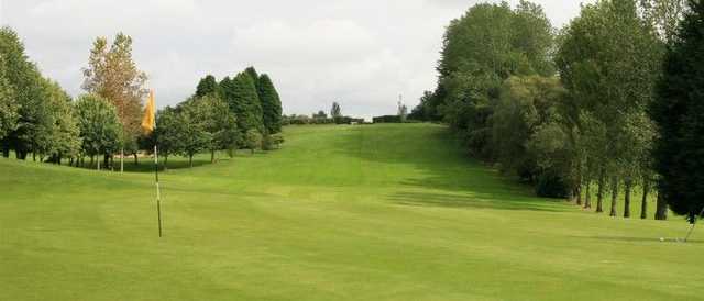 A look back up the signature 10th hole from Banbridge GC