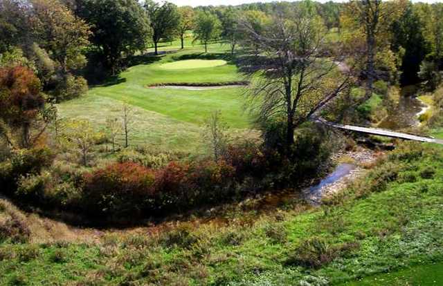 Pelham Hills GCC: The green from the par-3 3rd hole