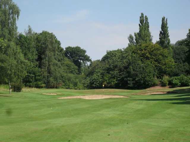 The tough approach to the 7th at Welwyn Garden City Golf Club