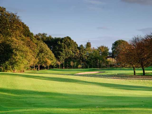 The 7th hole at  Heaton Moor Golf Club