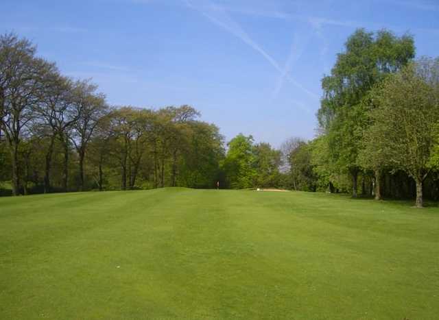 A view from the middle of a fairway at Heaton Moor GC
