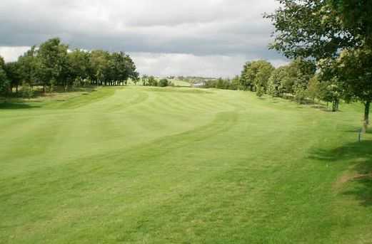 A view straight down the 1st fairway at Crompton & Royton Golf Club