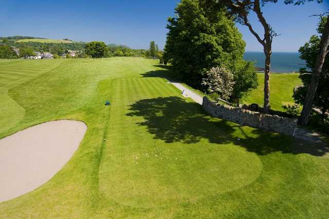The 18th tee at Aberdour Golf Club