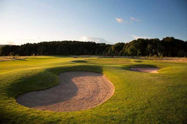 A greenside shot of the 1st hole on the Silkstone Golf Course