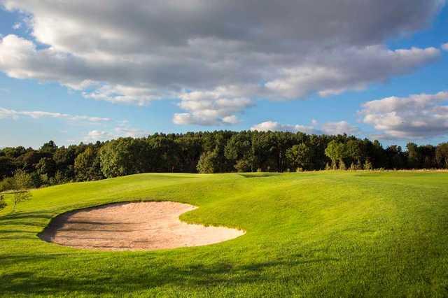 Silkstone Golf Club's 3rd green with bunker