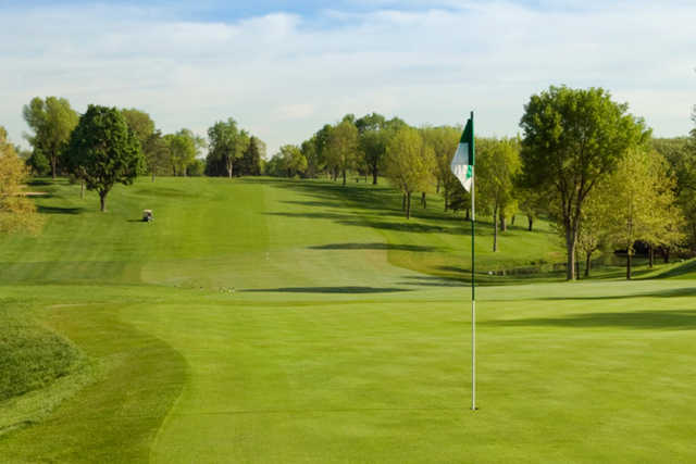 A view of a hole at Loyal Oak Golf Course