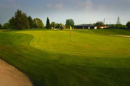 Slick green on the 18th at Kingsdown Golf Club