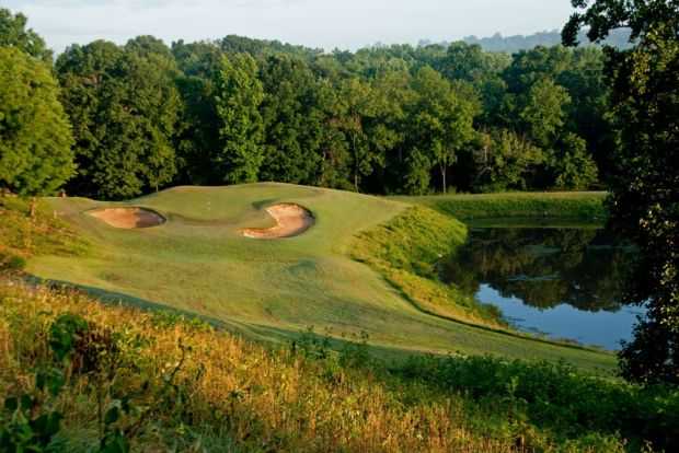 View of a green at Eagle Chase Golf Club