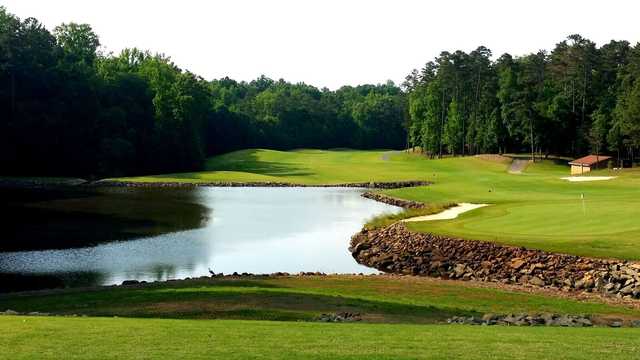 View of the 18th hole at The Tillery Tradition Country Club