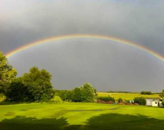 Rainbow over Long Sutton Golf Club
