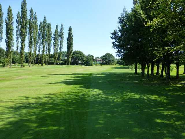 The stunning tree lined 7th fairway at Marple Golf Club 
