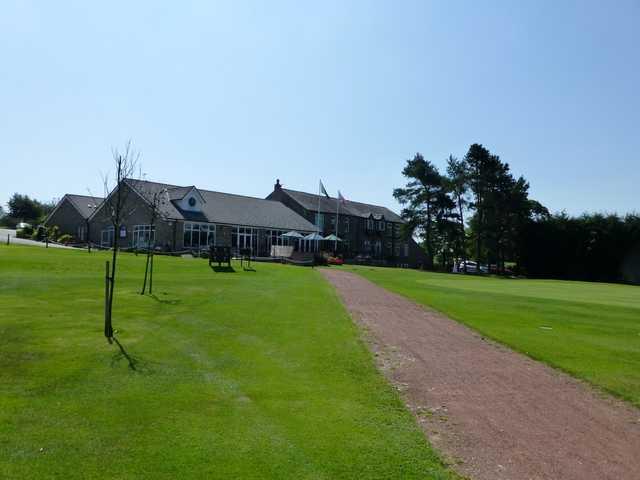 View from the first looking back towards the clubhouse at Marple Golf Club 