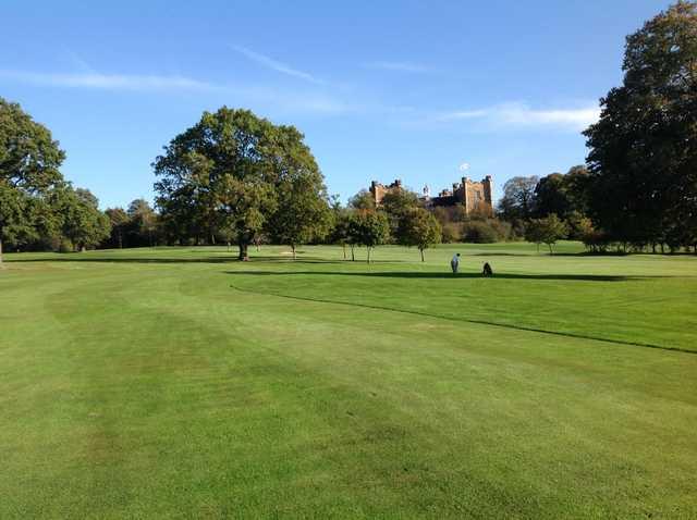 A view of the magnificent Lumley Castle overlooking the golf course at Chester-le-Street Golf Club