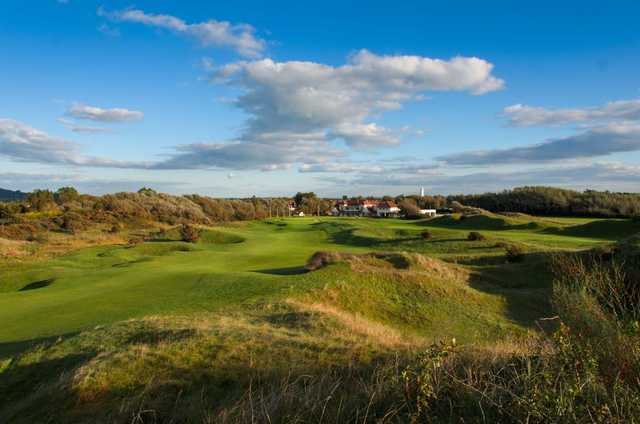 Views over the Channel course back to the clubhouse