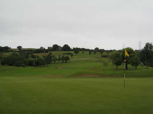 A scenic View of the 17th green at Harwood Golf Club 