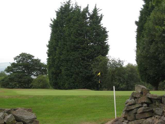 A view of the 3rd green at Harwood Golf Club 