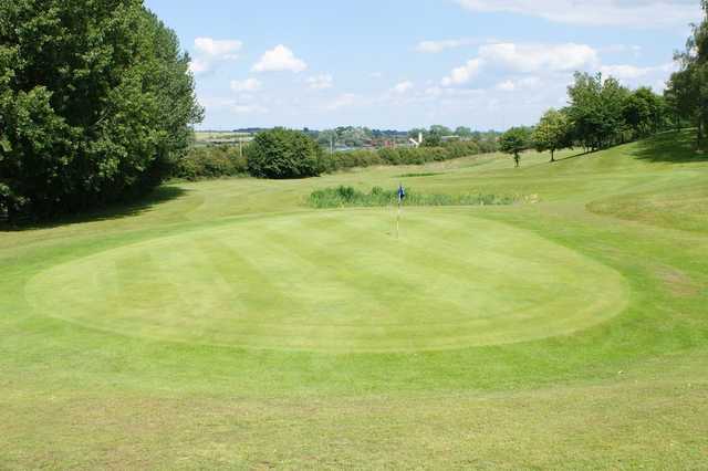 Great conditions shown on the 18th green at Canwick Park