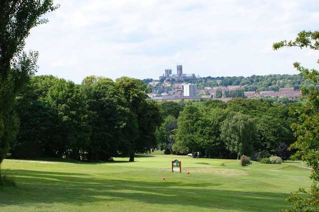 View over the  at Canwick Park Golf Course stretching to Lincoln Cathedral