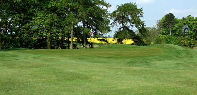 One of the USGA-standard greens on the course at the Headlam Hall Hotel Spa and Golf