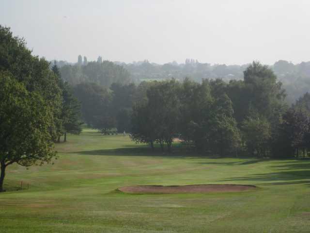 The 1st fairway and bunker at Walmley Golf Club 