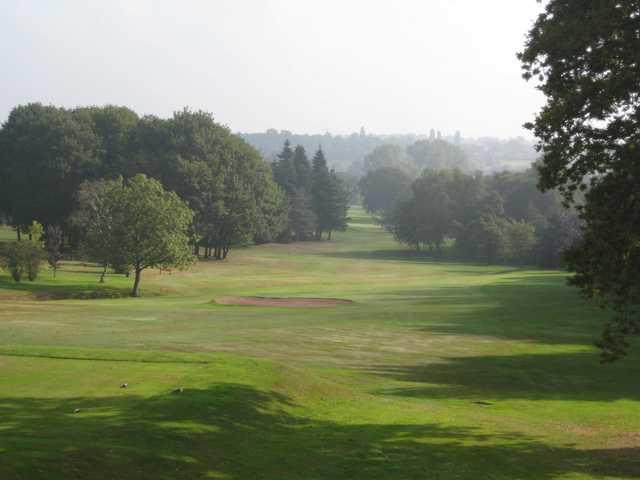Scenic view from the top of the 10th hole at Walmley Golf Club 