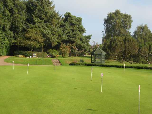 Scenic view of the putting green at Walmley Golf Club 