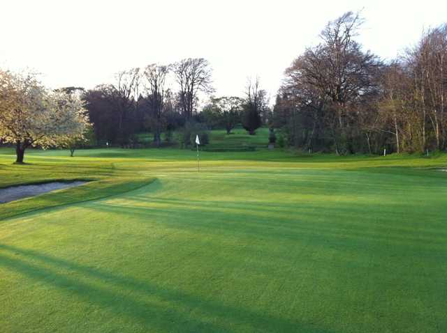 The immaculate greens at Gogarburn Golf Club