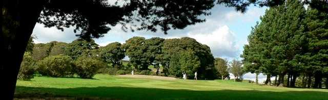 Looking through the trees on the 10th at West Bradford Golf Club