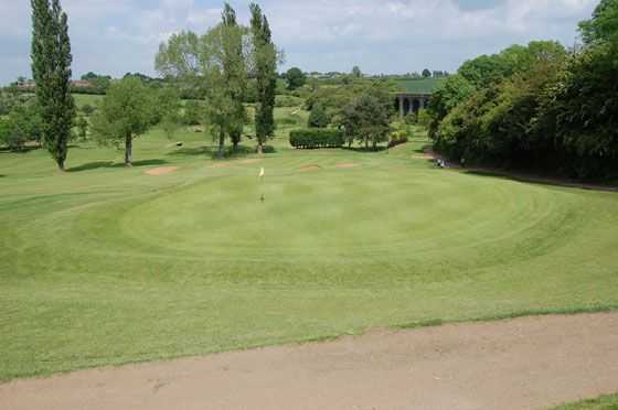 Overlooking the well kept greens on the 2nd hole at Rugby Golf Club