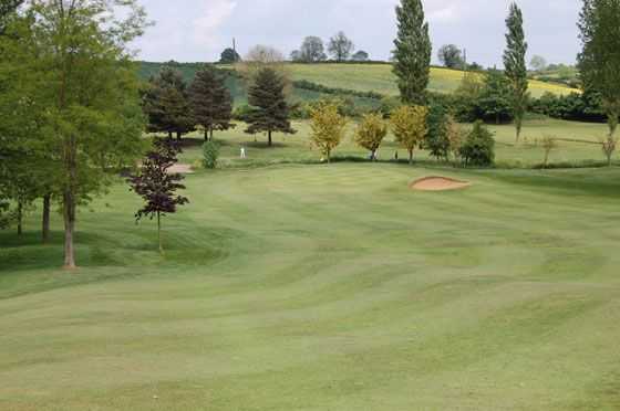 Looking down the 3rd fairway at Rugby Golf Club